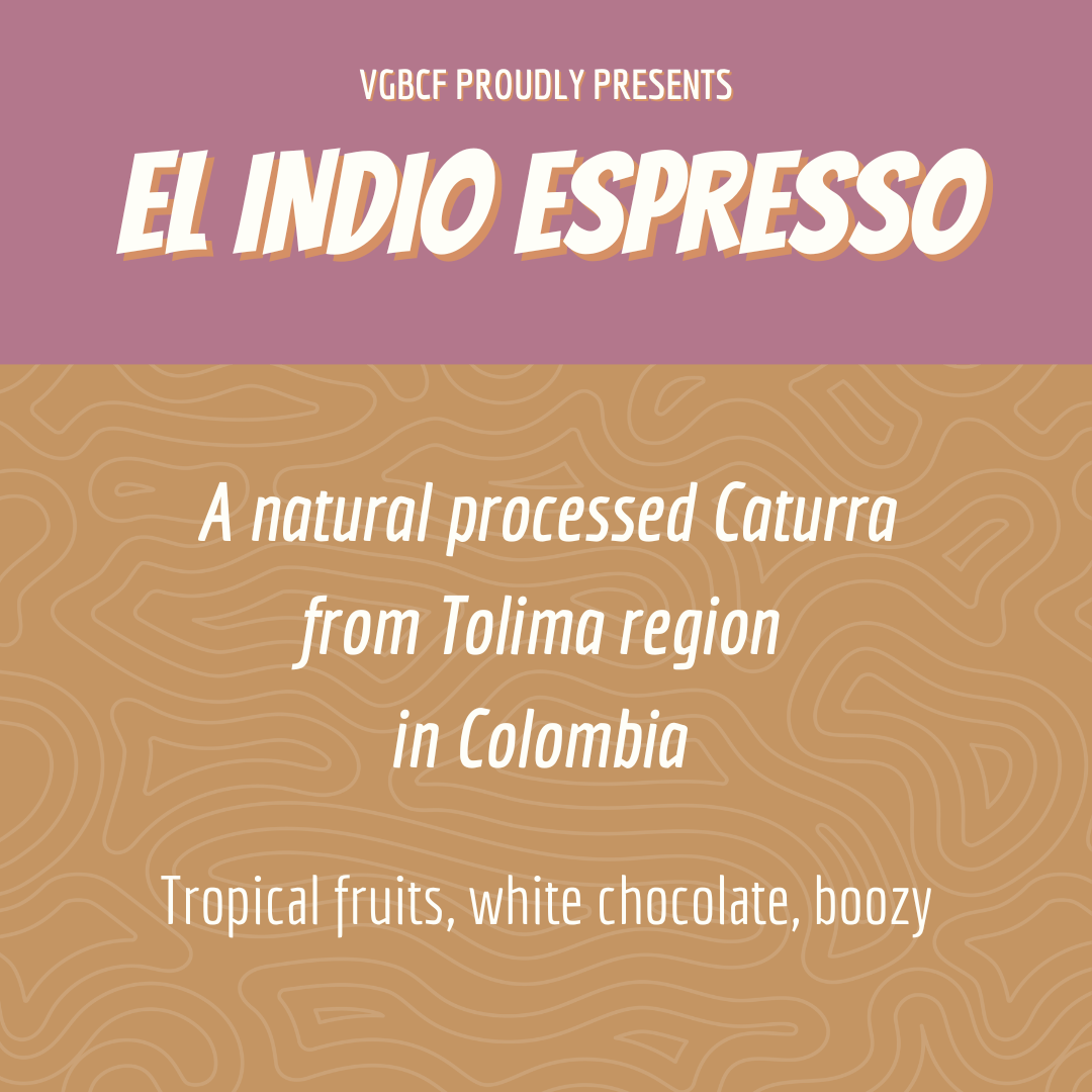 Colombie Espresso El Indio Caturra Natural