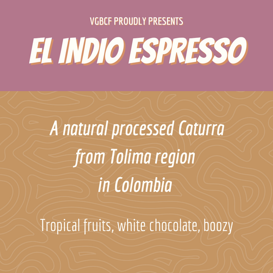 Colombie Espresso El Indio Caturra Natural