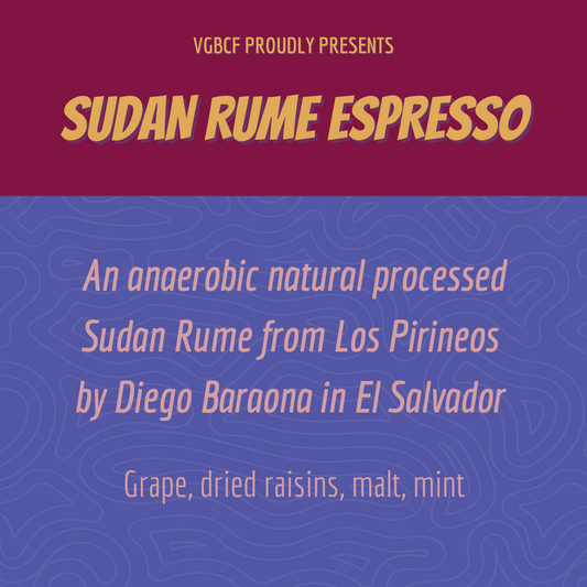 El Salvador Espresso Los Pirineos Sudan Rume Anaerobic Natural